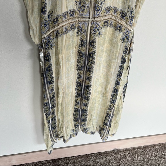 Free People New Romantics Gardenia Fog Maxi Dress Stone Bohemian Casual Women’s - Picture 14 of 15